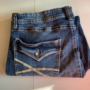 Mens stretch boot cut jeans